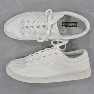 Tretorn sneakers women's 9.5 white canvas tennis shoes Comfort Insole System